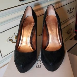 BCBGeneration Black Stiletto pumps